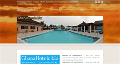 Desktop Screenshot of ghanahotels.biz