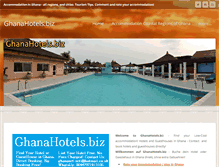 Tablet Screenshot of ghanahotels.biz